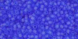 5g TOHO SeedBeads 15/0 TR-15-0942 F - Tr. Frosted Sapphire