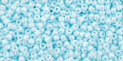 5g TOHO SeedBeads 15/0 TR-15-0124 - Opaque-Lustered Pale Blue