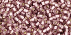 10 g TOHO Seed Beads 11/0 TR-11-0026 F Lt Amethyst Silver-Lined Frosted (A,D)