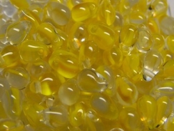 #09 - 20 Glastropfen 4x6mm tr. crystal yellow