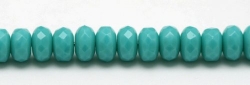 #17 - 20 Stück - 4*7mm Donut - Opak Green Turquoise