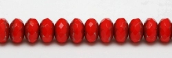 #22 - 20 Stück - 4*7mm Donut - Opak Red Hematit