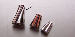 #59 - 1 Perlkappe Ø  ± 12x8mm platinfarben