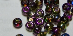 10g cz. Rocailles magic color 6/0 violett-green