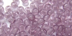 #18 - 50 Stück Perlen rund - tr. lt. amethyst - Ø 3 mm