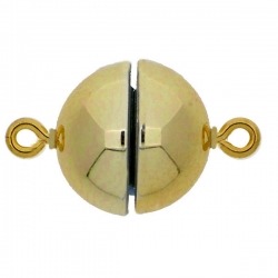 1 Neumann-Kugel-Magnet-Verschluss Ø 12 mm  Acryl Gold