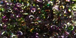 #058 10g SuperDuo-Beads magic color violett green