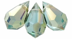 1 facetierter Tropfen 6x10 mm Aquamarine Celsian