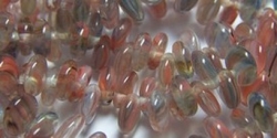 #32 - 50 Stück Lentils 6x2,5 mm HurriCane Glass-Wild Manzanita