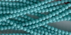 #44a 1 Strang - 4,0 mm Glasperlen - turquoise paint coating