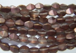 #27 - 50 Stck. Pinch-Bead 5x3mm - matte apollo gold