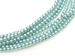 02010/24644 - 1 Strang Perlen Ø 2 mm rund - green turquoise pearl-coating