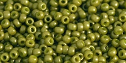 10 g TOHO Seed Beads 11/0 TR-11-1624 SF - Opaque-Semi-Frosted Pea Green Soup