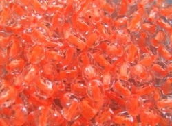 #99.07 50 Stück - 4,0 mm Glasschliffperlen - crystal neon orange