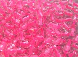 #99.08 50 Stück - 4,0 mm Glasschliffperlen - crystal neon pink