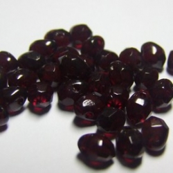 10 Rouch Cut Briolette 5*7mm garnet