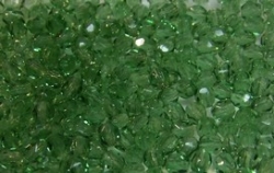 #09.3a 50 Stück - 3,0 mm Glasschliffperlen - tr. olivine