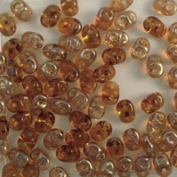 #076 10g SuperDuo-Beads tr. topaz celsian