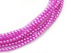 02010/24276 - 1 Strang Perlen Ø 2 mm rund - hot pink pearl-coating