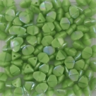 #28b - 50 Stck. Pinch-Bead 5x3mm - opak lime green AB