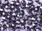#16.06 50 Stück - 3,0 mm Glasschliffperlen - heavy metal violet