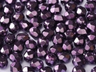 #16.07 50 Stück - 3,0 mm Glasschliffperlen - heavy metal purple
