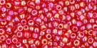 5g TOHO SeedBeads 15/0 TR-15-0165 B - Tr.-Rainbow Siam Ruby