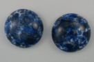 #09 - 1 Cabochon 19x5mm (LxBxH) - blau gemustert