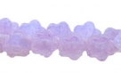 #06.00 50 Stück Button Flower 7 mm opal lavender