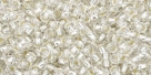 10 g TOHO Seed Beads 11/0 TR-11-0021 Crystal Silver-Lined (A,D)