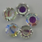 5 Stück - Crystal Rivoli 12x6 mm - Crystal AB unfoiled