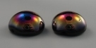 #14 - 1 Dome Bead 14x8mm - jet sliperit