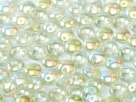 #43 - 50 Stück Lentils 6x2,5 mm crystal green rainbow