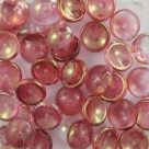 #06a - 25 Stck. Piggy-Beads 4x8mm - crystal pink goldluster