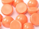 #26 - 1 Dome Bead 14x8mm - peach coral paint coating