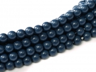 #18 1 Strang - 4,0 mm Glasperlen - baltic blue/paint coating