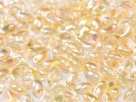 #09 25 Stück Blütenblätter 4x6 mm crystal yellow rainbow