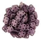 #08 10g QuadraTile-Beads 6mm - metallic suede - pink