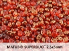 #008a 10g SuperDuo-Beads hyacinth semi bronze luster