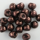 #07 20 Stck. Mushroom Beads 8mm jet vega lustered