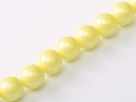 #99.4 1 Strang - 3,0 mm Glasperlen - pastel yellow/paint coating