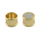 Magnet-Endkappen Bamboo - 19x12 mm Gold Farben