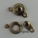 Druckverschluss - 8 mm antique gold