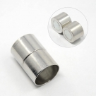 1 Magnet-Verschluss Ø 24x16mm zum Kleben - platinumfarben