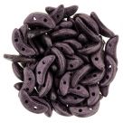 #24.00 5g Crescent-Beads 10x3 mm - Metallic Suede - Pink