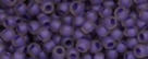 10 g TOHO Seed Beads 11/0 TR-11-0928 SF - Inside-Color Semi-Matte Rainbow Rosaline/Opaque Purple (E)