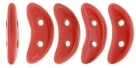 #25.01 5g Crescent-Beads 10x3 mm - Opaque Red