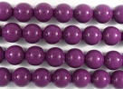 #22.0 1 Strang - 8,0 mm Glasperlen - eggplant/paint coating