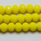 135 facetierte Rondelle 2*3mm Yellow - galv.