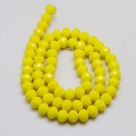 135 facetierte Rondelle 2*3mm Yellow - galv.